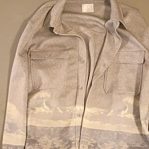 STYLUS Men's Gray Shirt Mountain Scene Size Xl